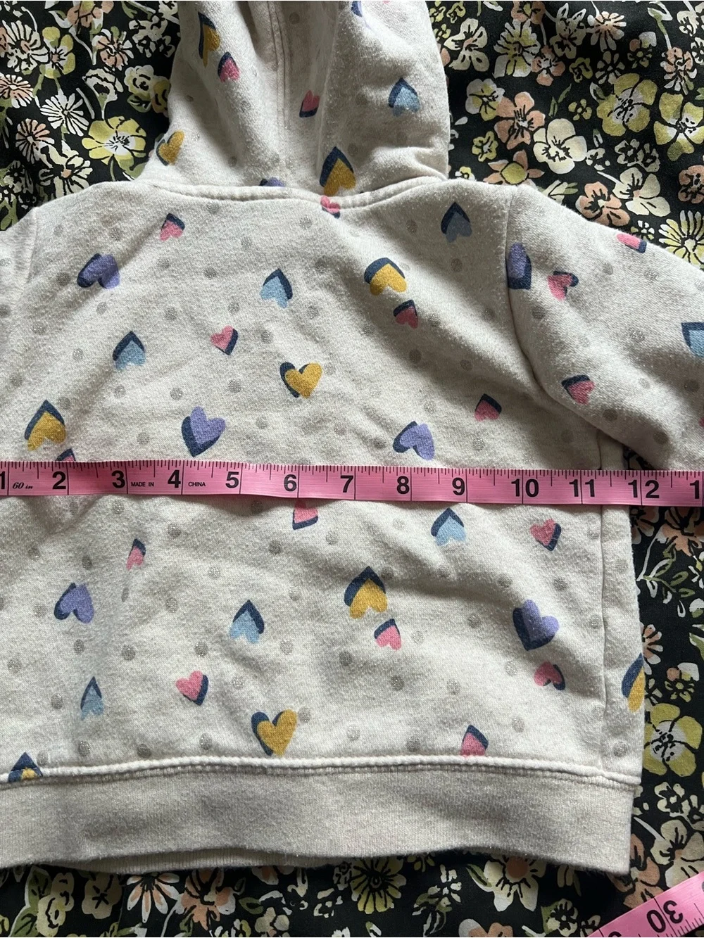 Gap Zip Up Sweatshirt with Hearts